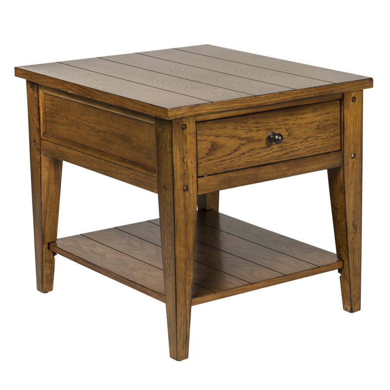 Foundstone™ Barrow End Table with Storage & Reviews Wayfair
